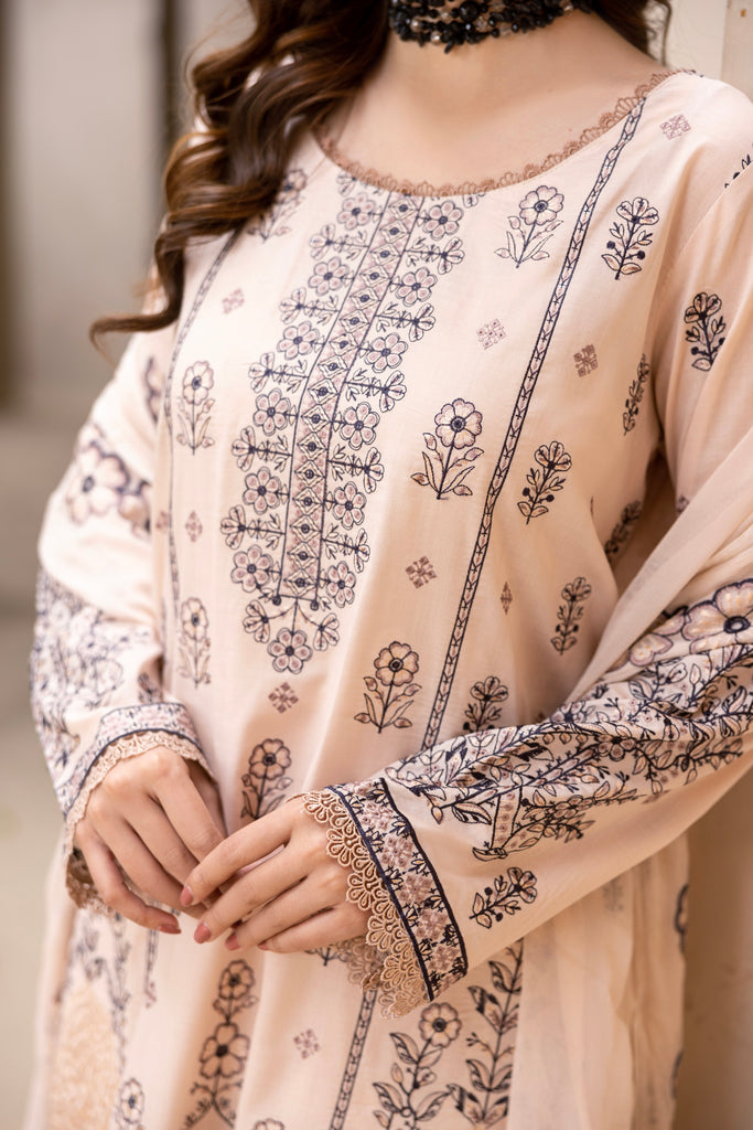 ZAYLISA - 3 PC UNSTITCHED