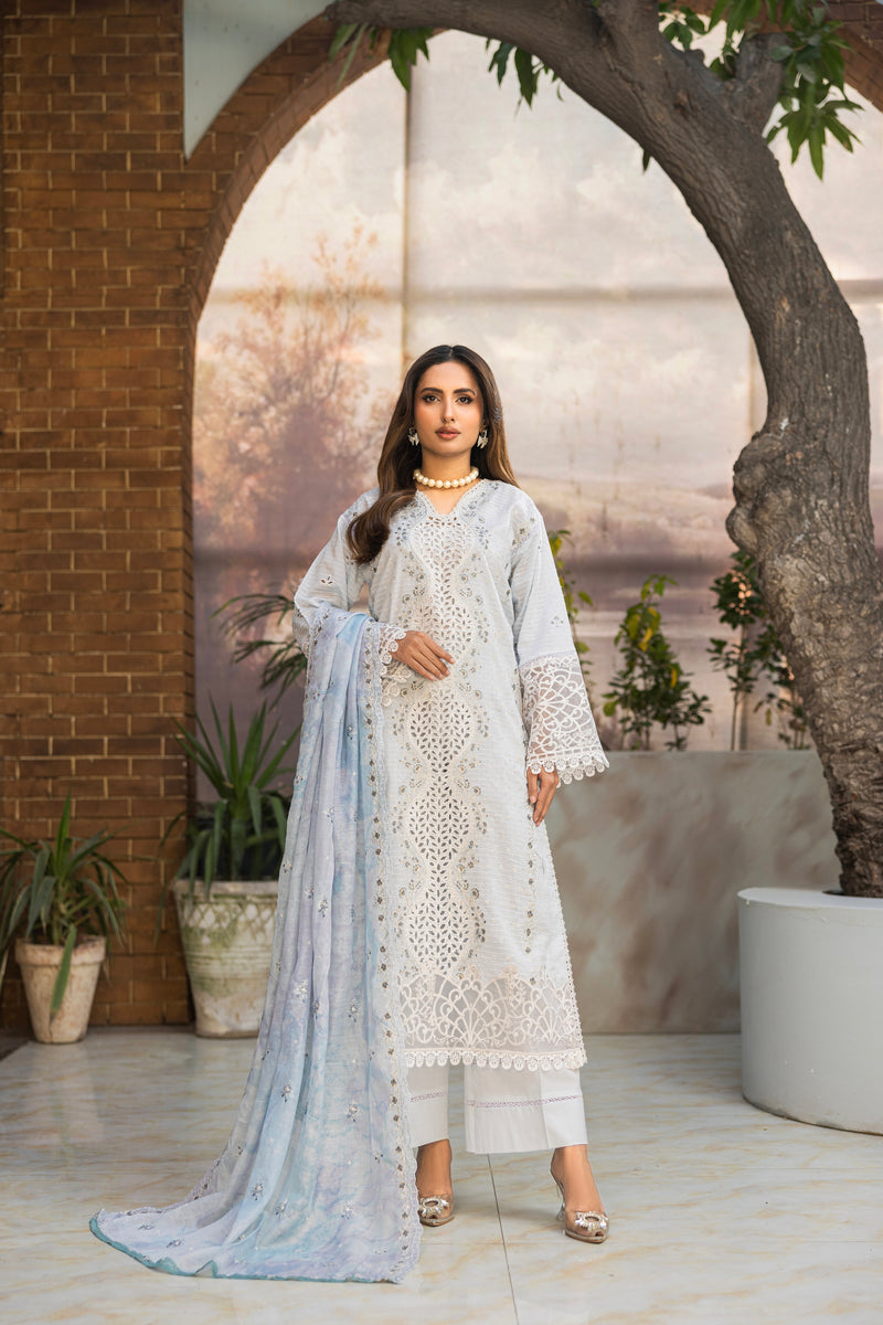 MEHRLAWN - 3 PC UNSTITCHED