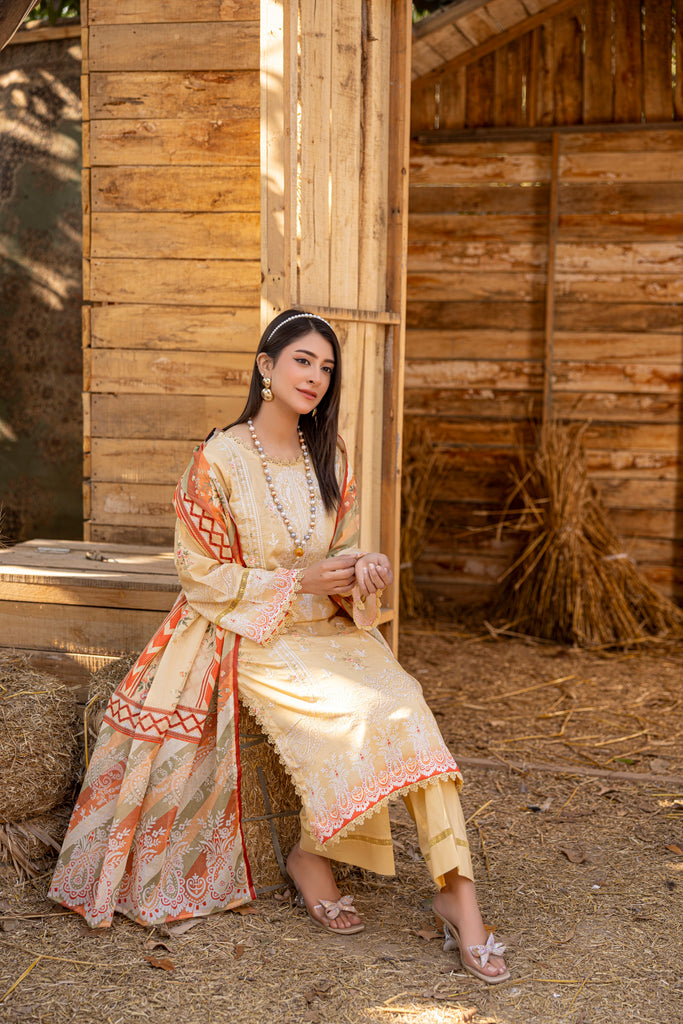 GULBAHAAR - 3 PC UNSTITCHED