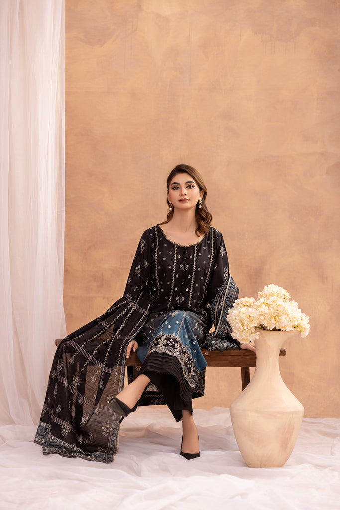 FEMININE FLAIR - 3 PC UNSTITCHED