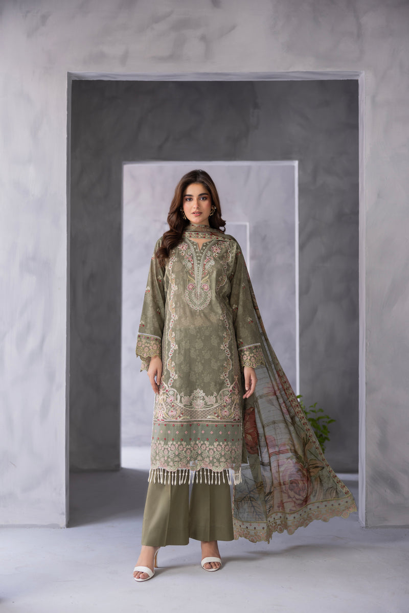 RAYNOOR - 3 PC UNSTITCHED