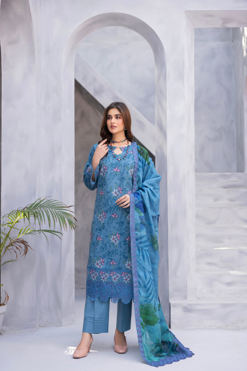GULISTA - 3 PC UNSTITCHED