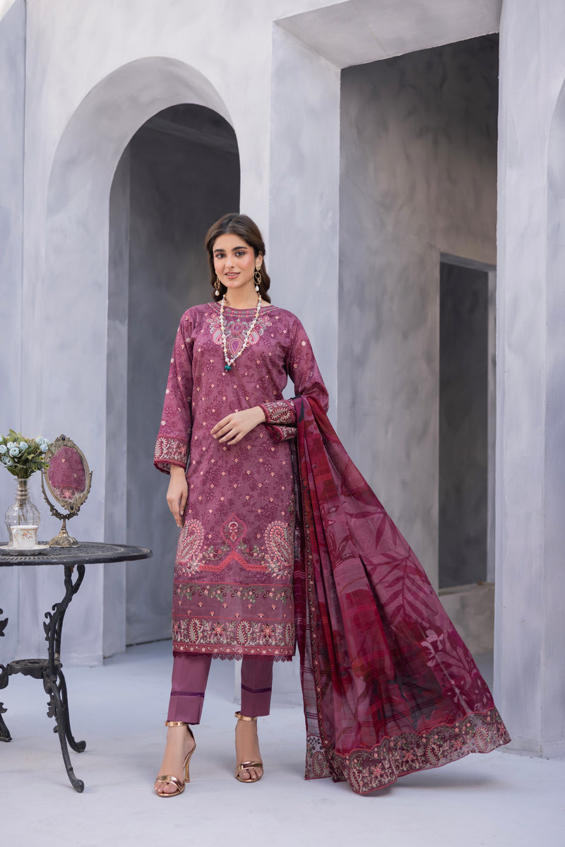 SHEENORA - 3 PC UNSTITCHED
