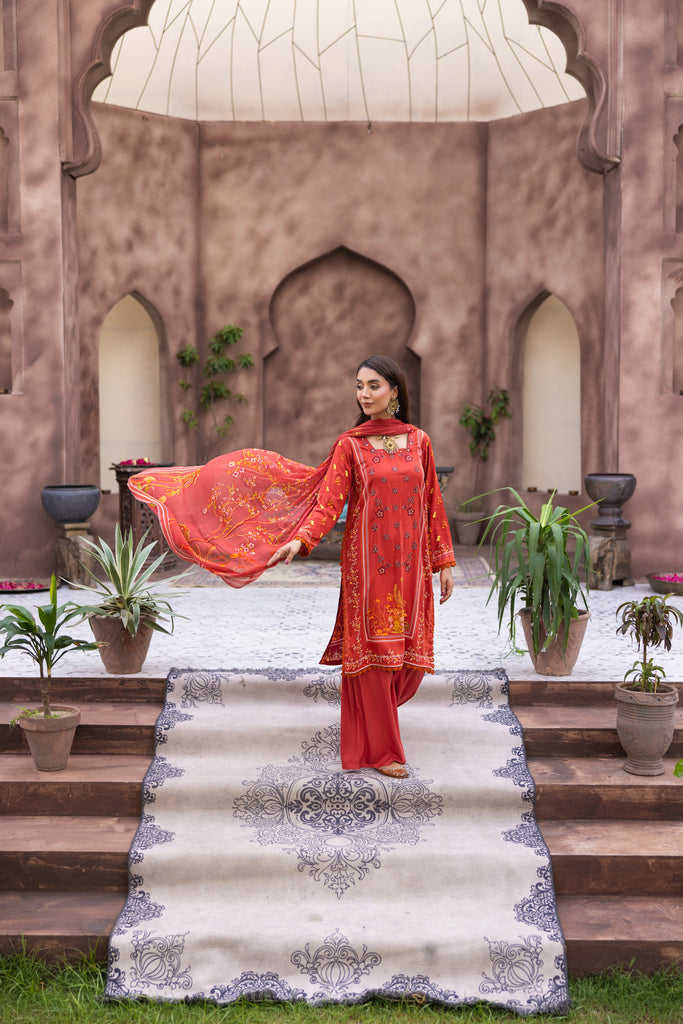 RESHNIKA - 3 PC UNSTITCHED
