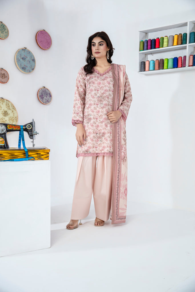 DHANAK - 3 PC UNSTITCHED