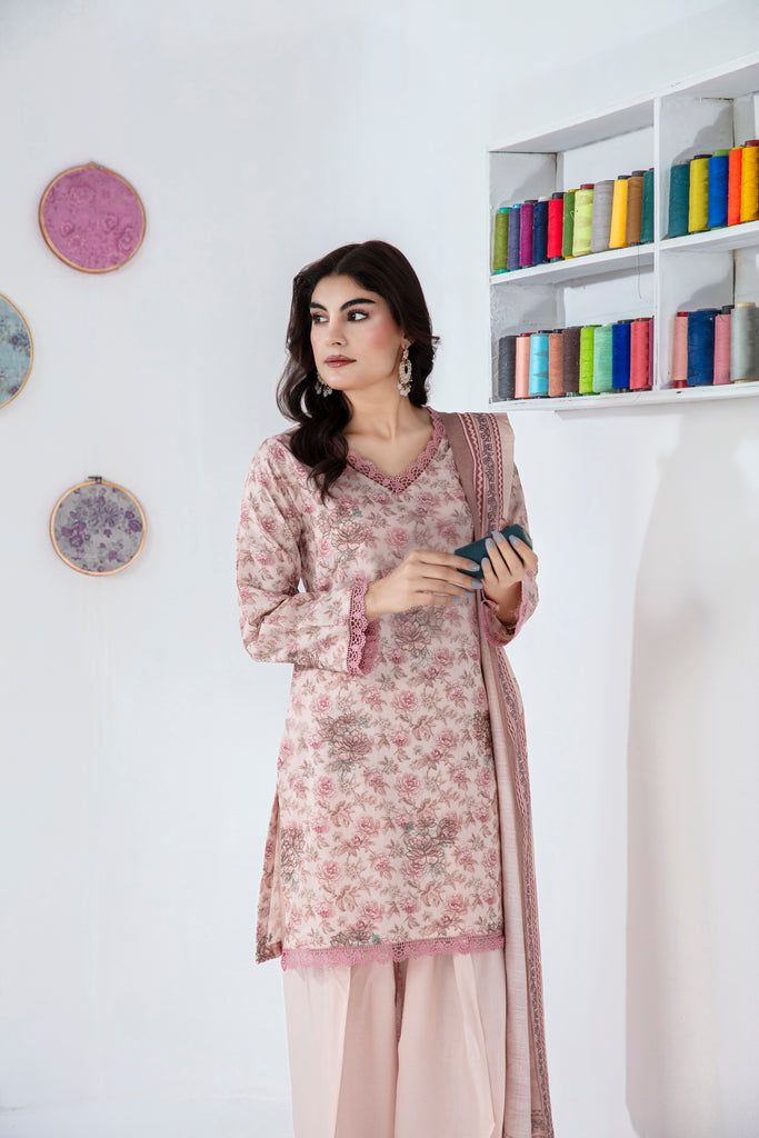 DHANAK - 3 PC UNSTITCHED