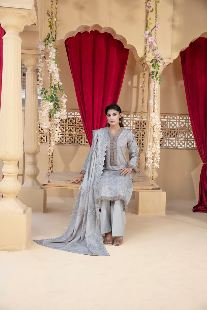 AURA - 3 PC UNSTITCHED