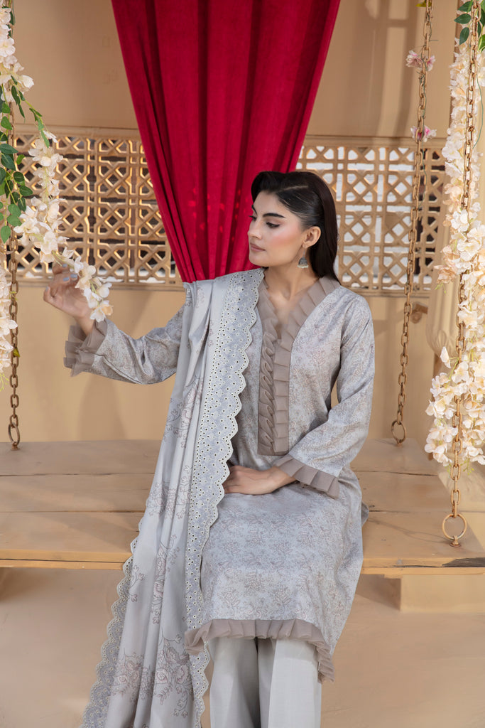 AURA - 3 PC UNSTITCHED