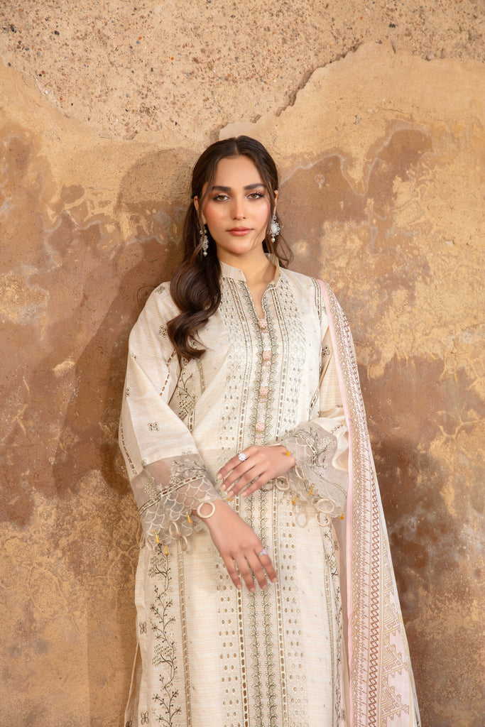 NOORVIA - 3 PC UNSTITCHED