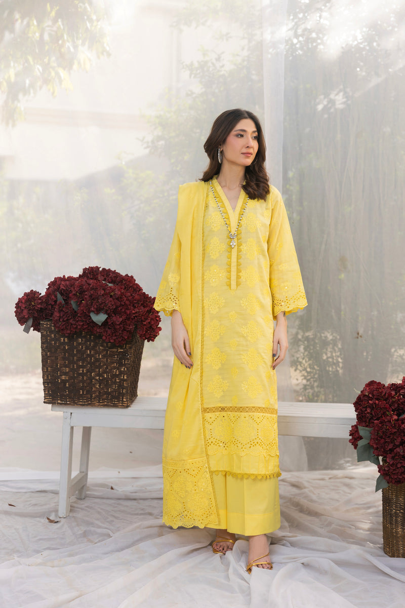 NAZLEEN - 3 PC UNSTITCHED
