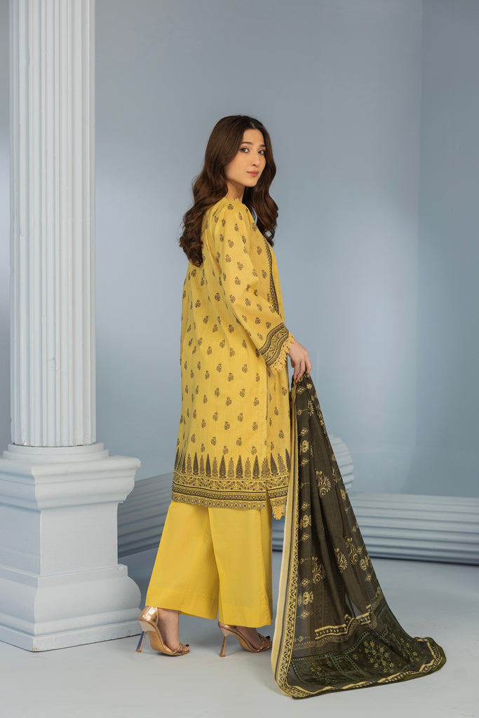 FAHREENA - 3 PC UNSTITCHED