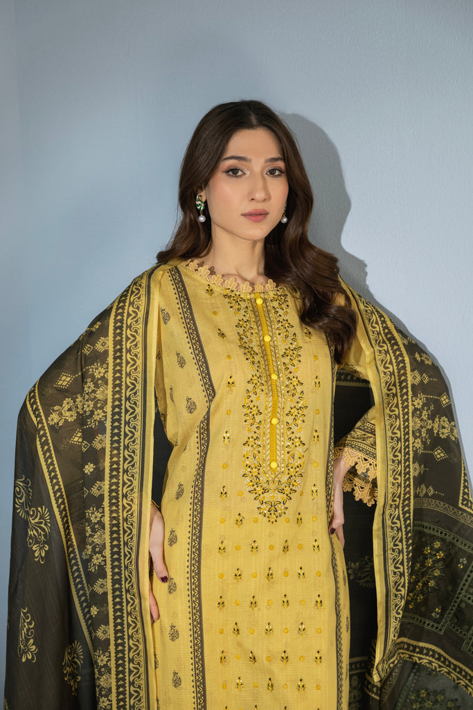 FAHREENA - 3 PC UNSTITCHED