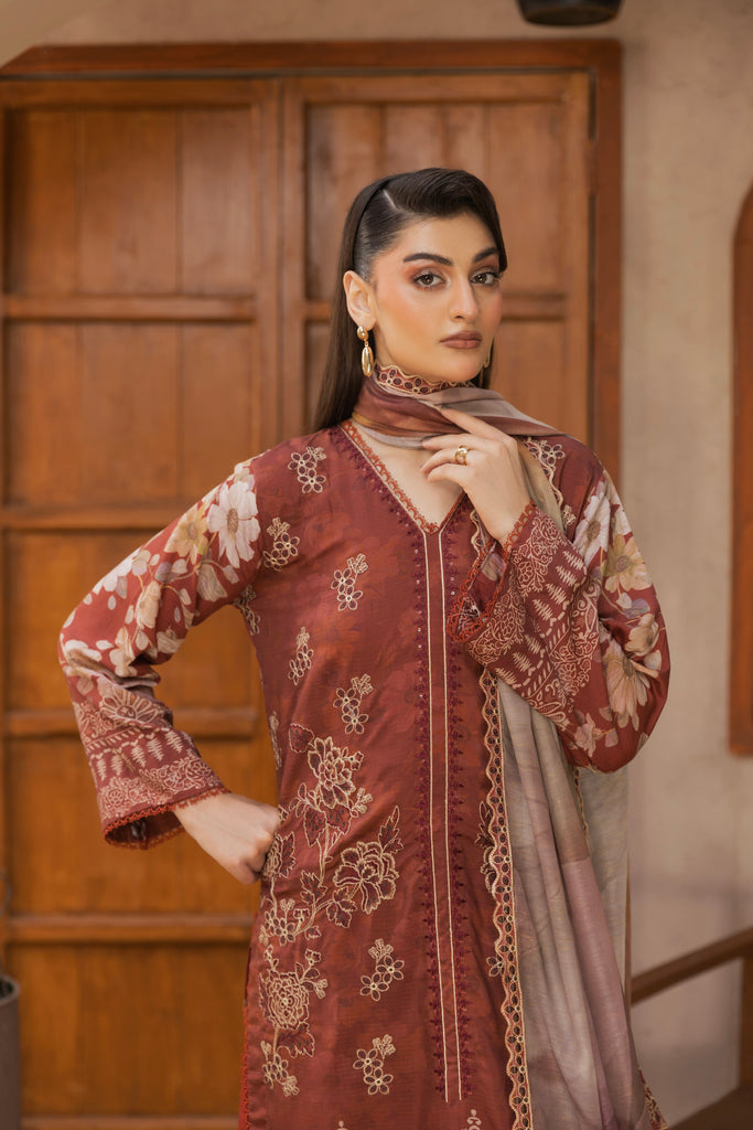 NOORIN - 3 PC UNSTITCHED