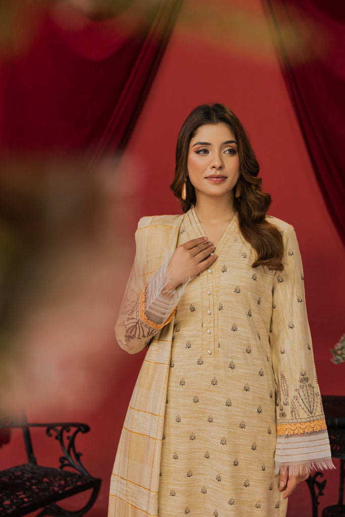 GREEN LEAD - 3 PC UNSTITCHED