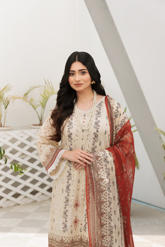 SUNRAY - 3 PC UNSTITCHED