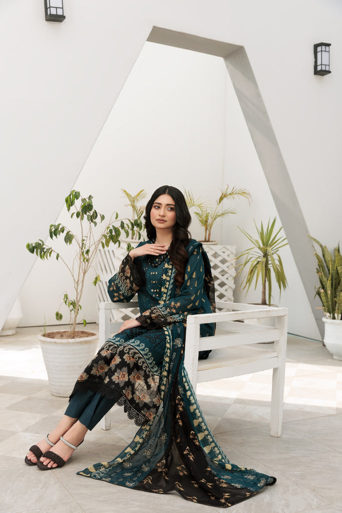 FLORAL MAXI - 3 PC UNSTITCHED