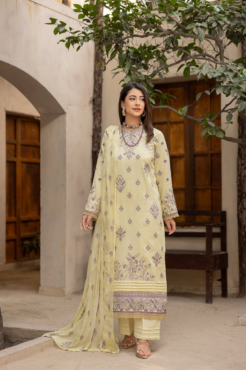 SILKARA - 3 PC UNSTITCHED