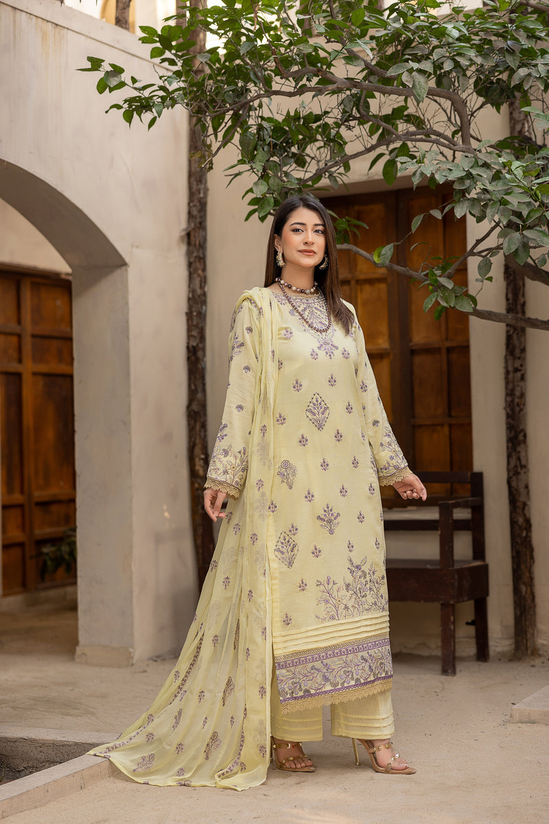 SILKARA - 3 PC UNSTITCHED