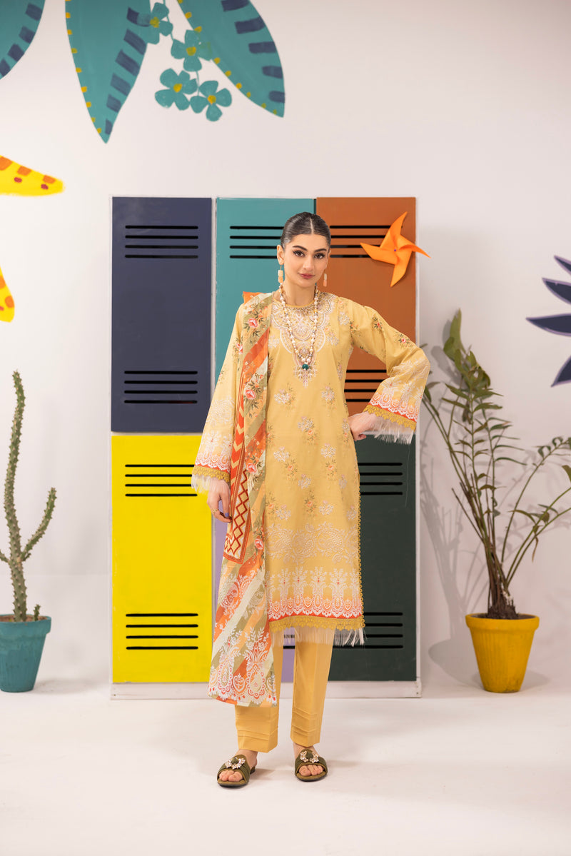 HAYA - 3 PC UNSTITCHED