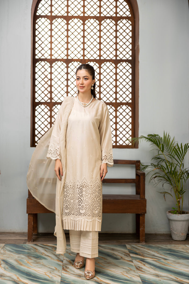 LUSAINA - 3 PC UNSTITCHED