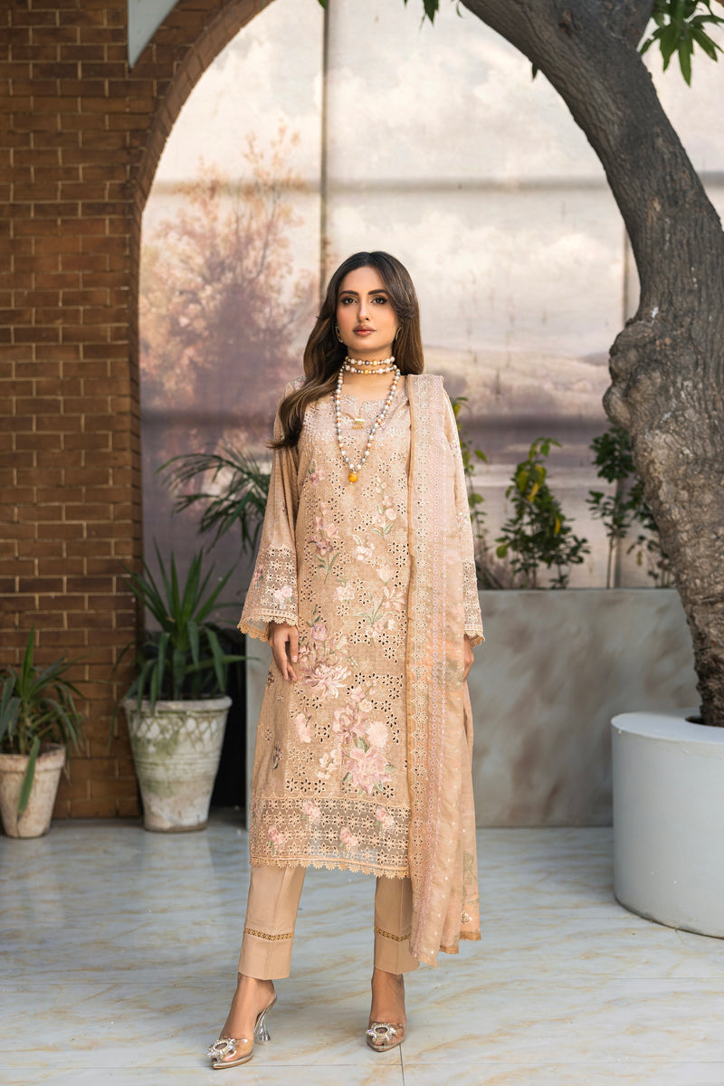 LAWNISHQ - 3 PC UNSTITCHED