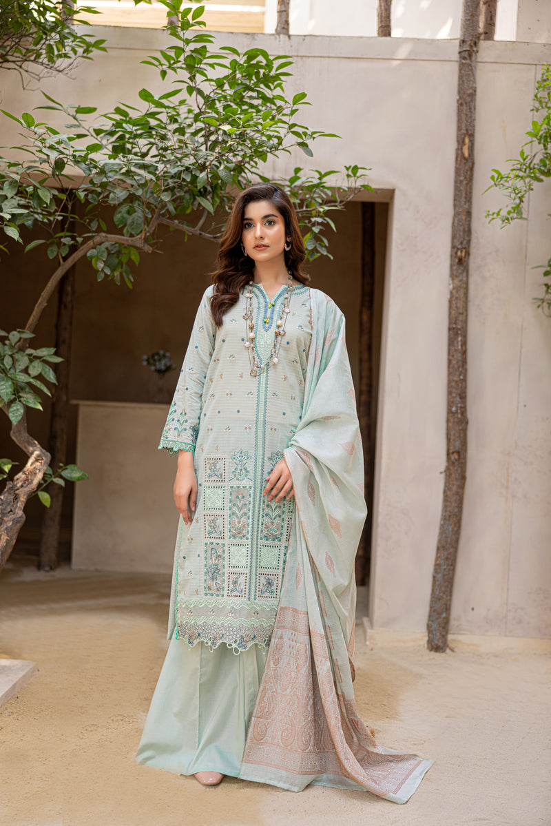 FLOREYA - 3 PC UNSTITCHED