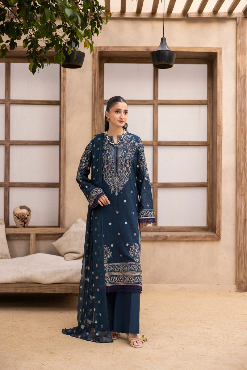 MEHRUN - 3 PC UNSTITCHED