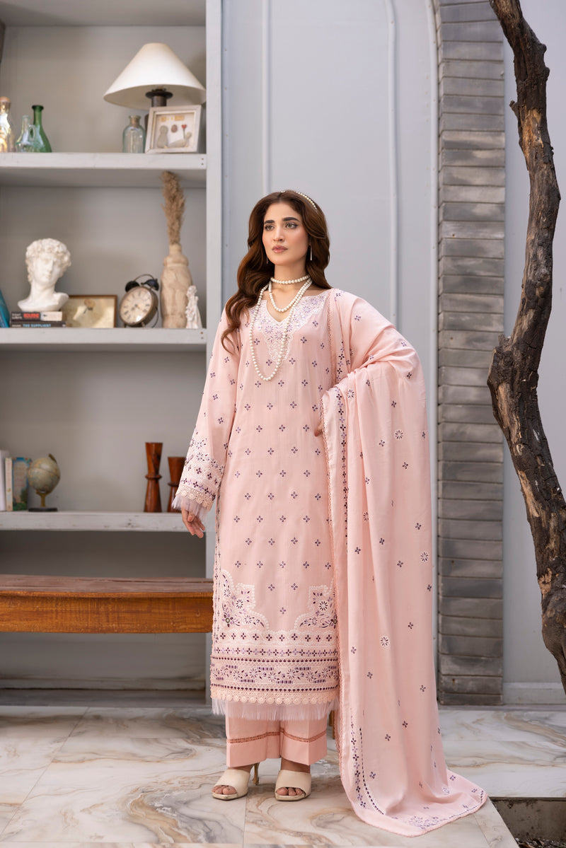 ELARA - 3 PC UNSTITCHED