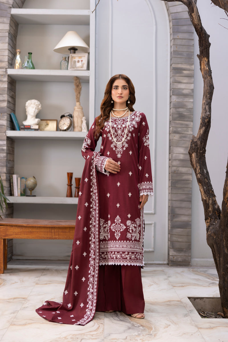 NOUR - 3 PC UNSTITCHED