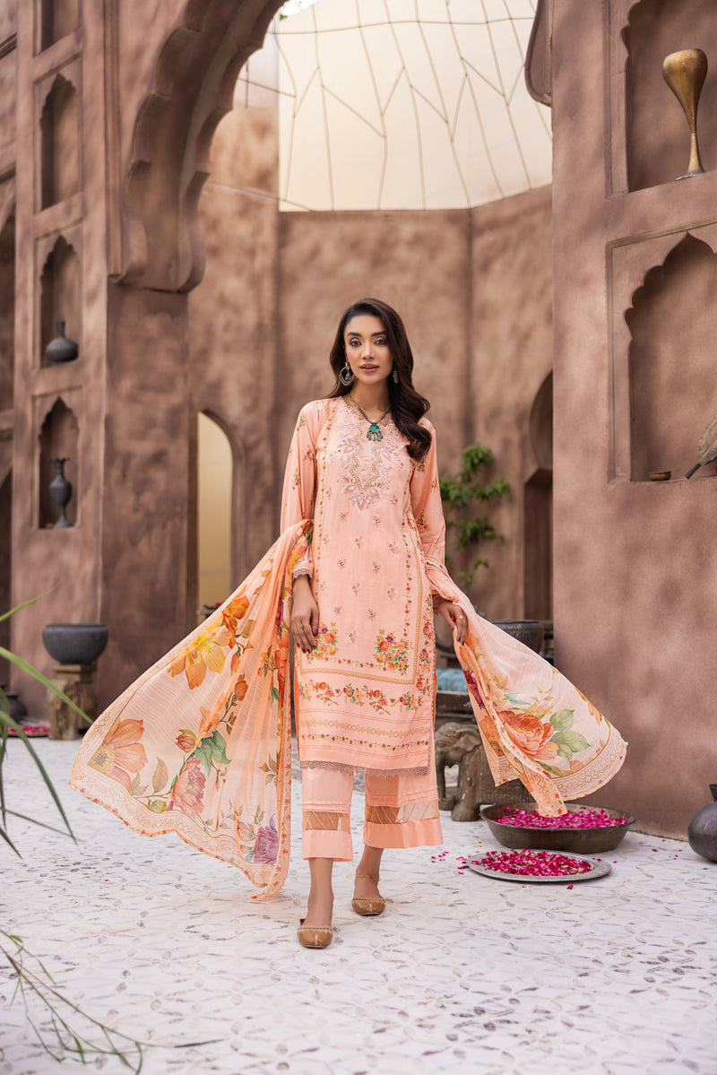 ZARLEYA - 3 PC UNSTITCHED