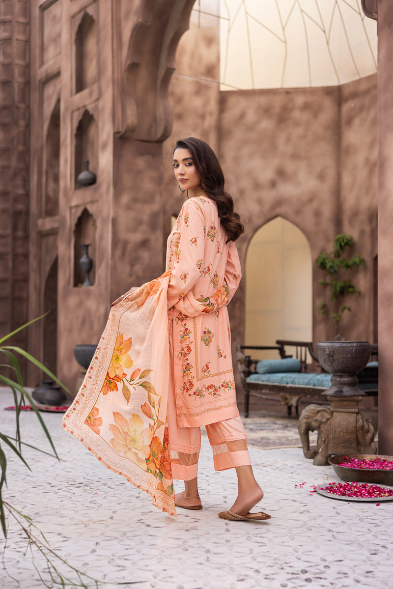 ZARLEYA - 3 PC UNSTITCHED