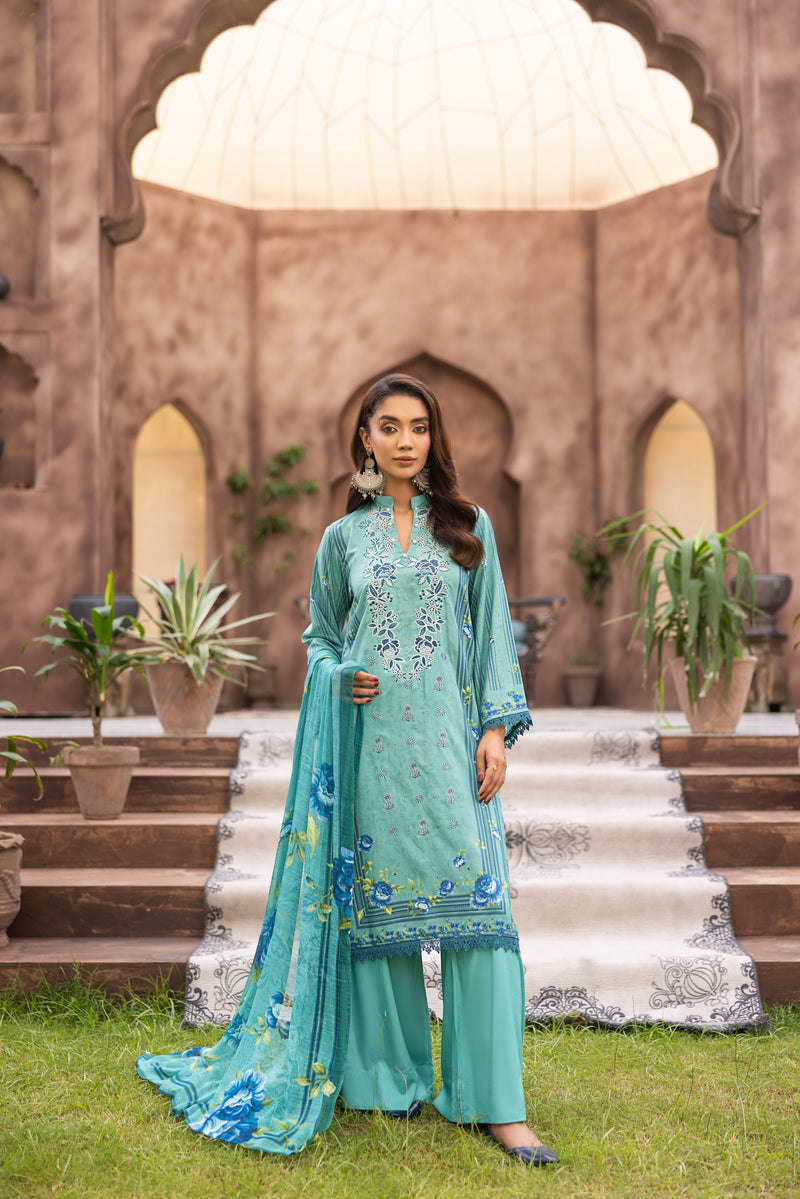 FLORVINA - 3 PC UNSTITCHED