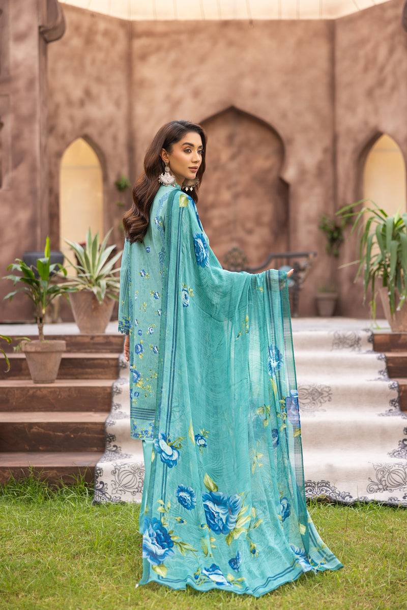 FLORVINA - 3 PC UNSTITCHED