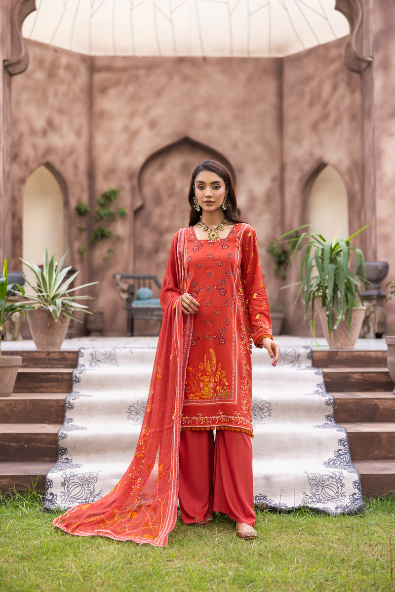 RESHNIKA - 3 PC UNSTITCHED