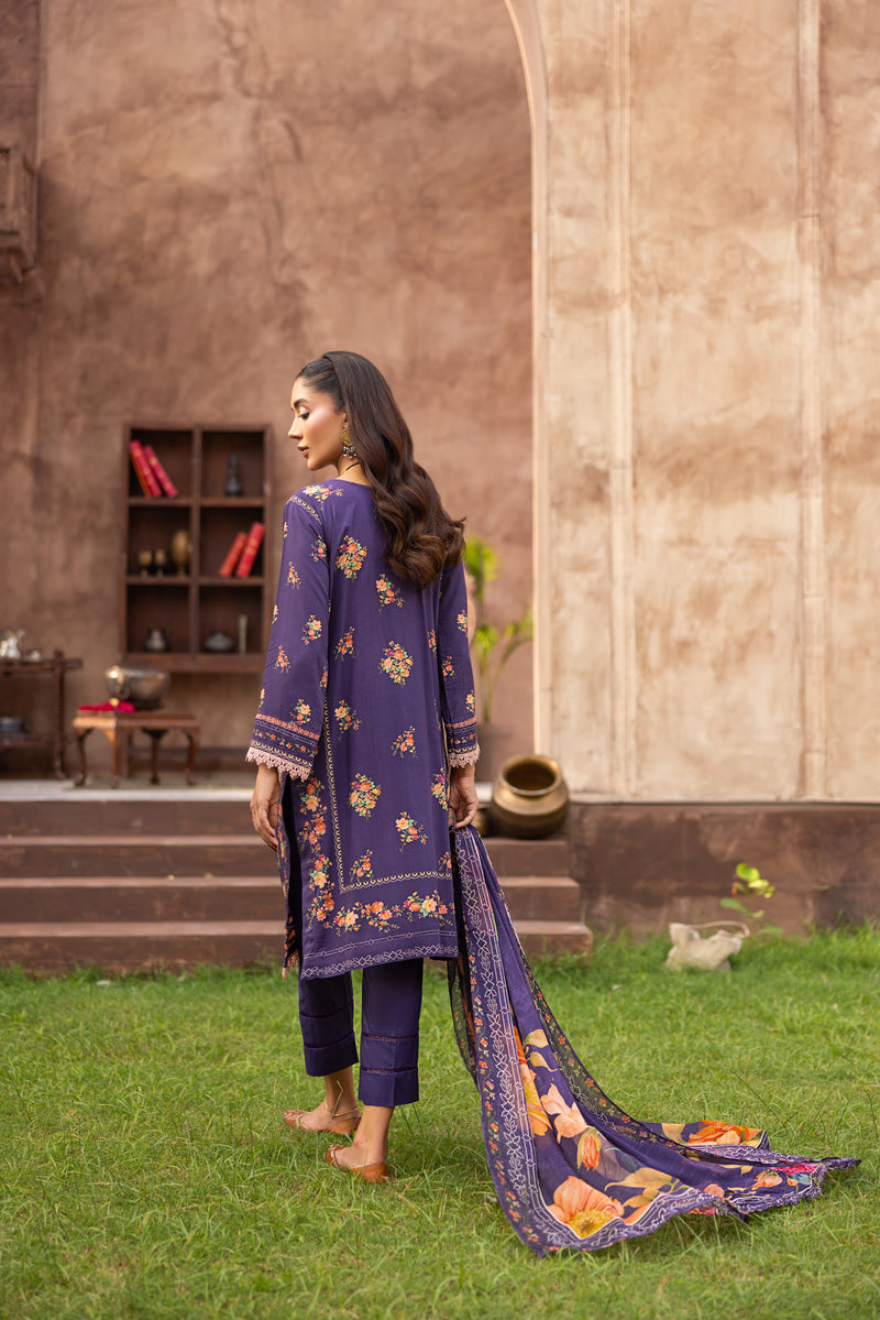 NOORVIA - 3 PC UNSTITCHED