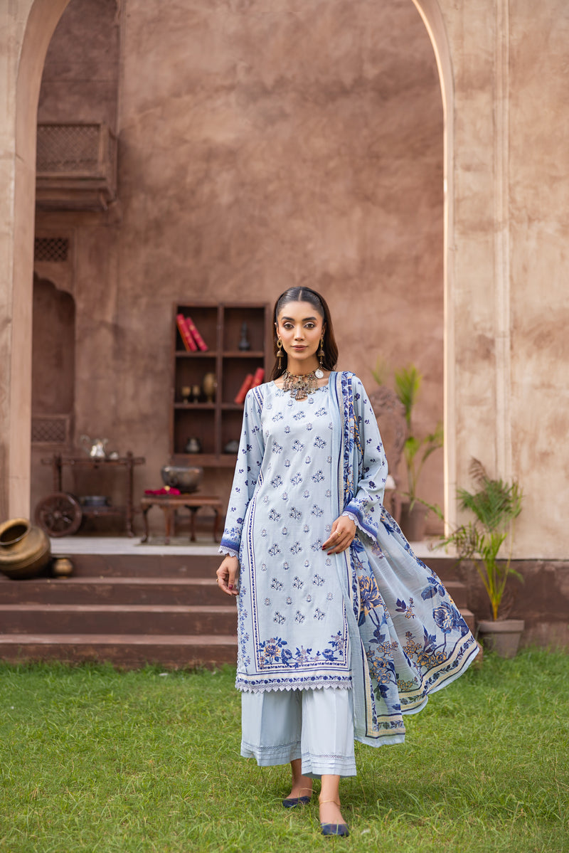 SABREYA - 3 PC UNSTITCHED