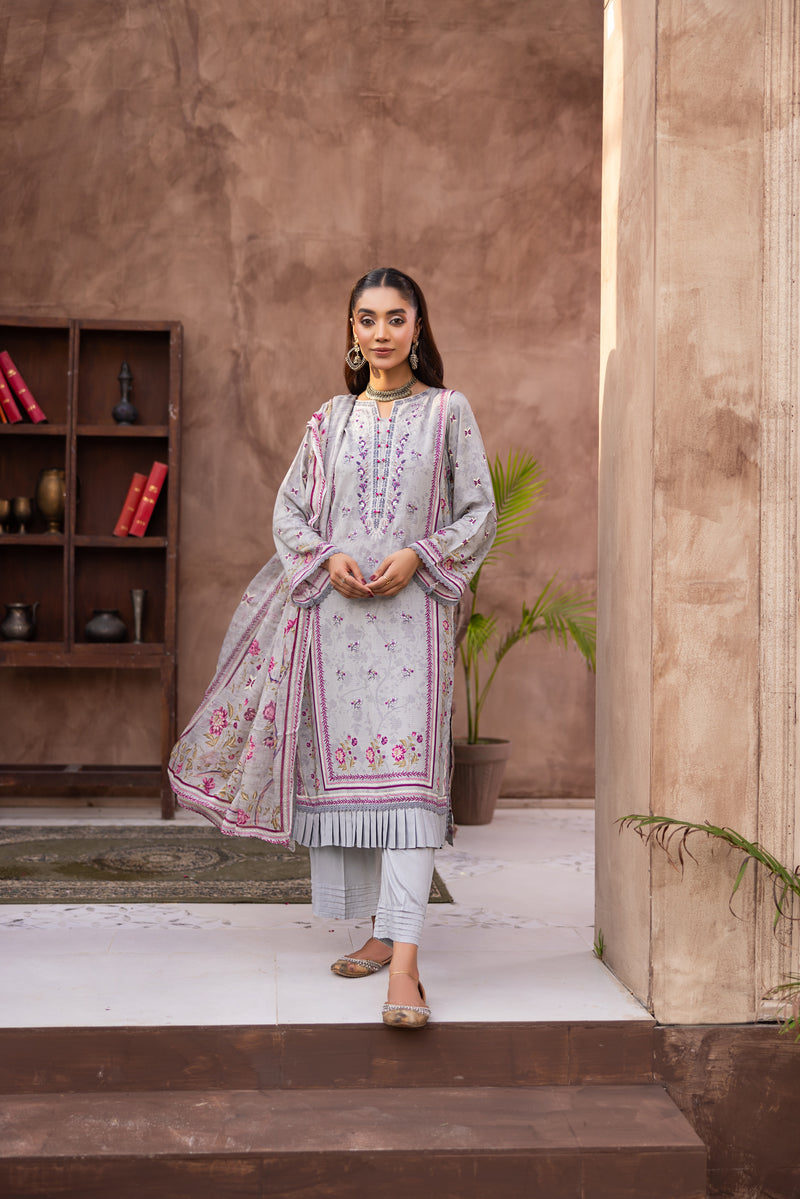 AYZLEEN - 3 PC UNSTITCHED