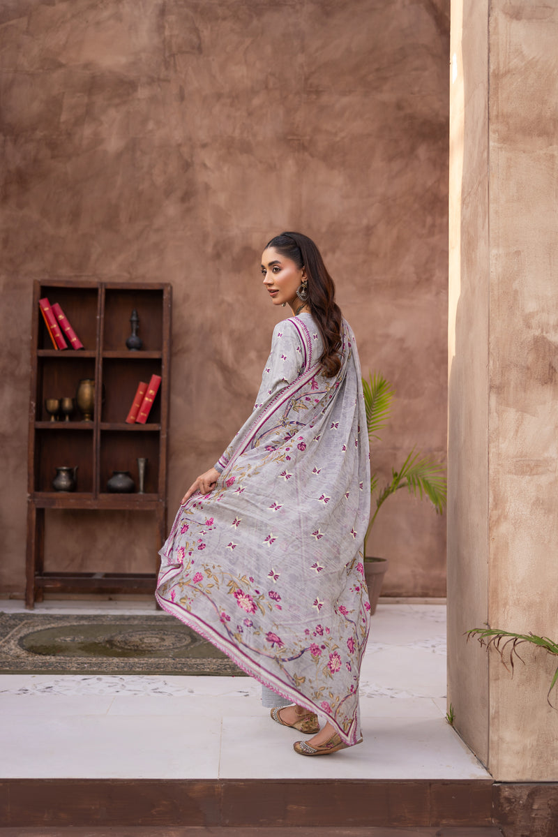 AYZLEEN - 3 PC UNSTITCHED