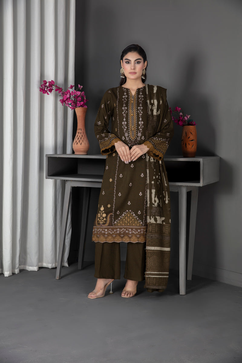 PEACHMIST - 3 PC UNSTITCHED