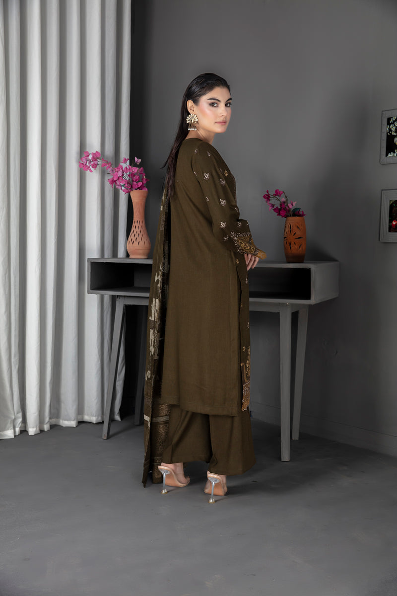 PEACHMIST - 3 PC UNSTITCHED