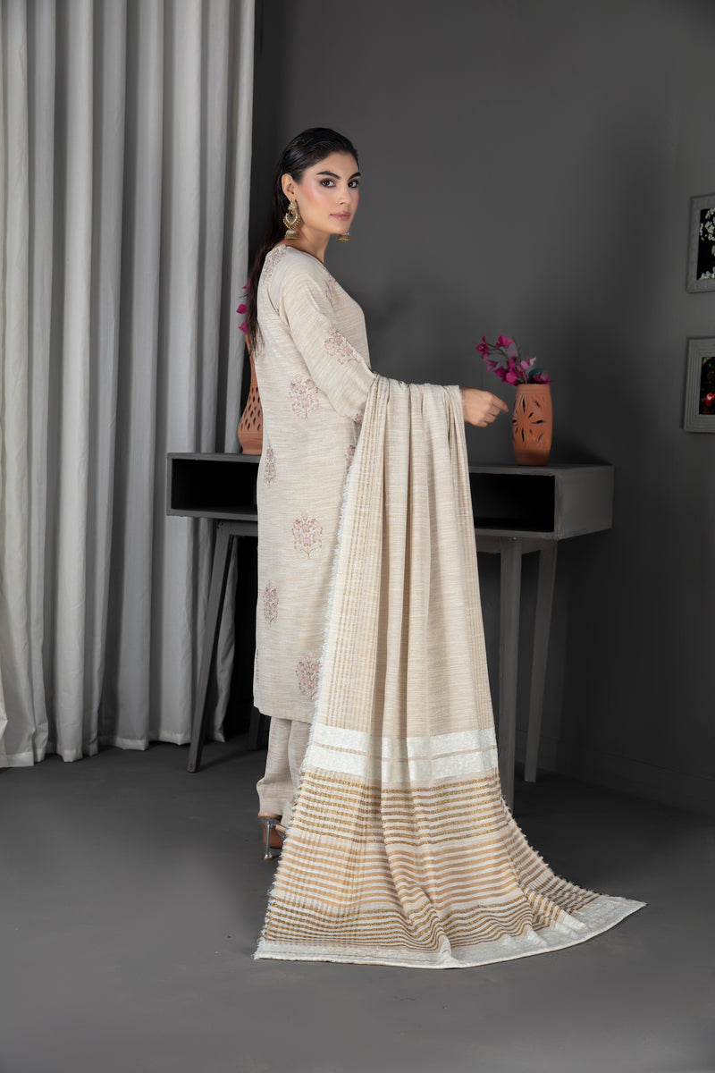 PEARLISH - 3 PC UNSTITCHED