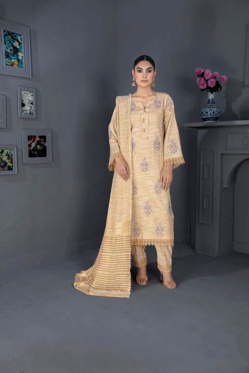 PEECHORA - 3 PC UNSTITCHED