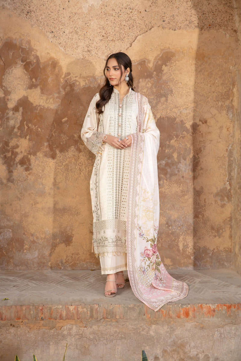 NOORVIA - 3 PC UNSTITCHED