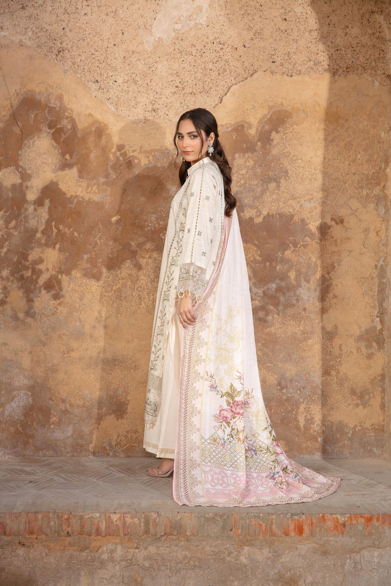 NOORVIA - 3 PC UNSTITCHED