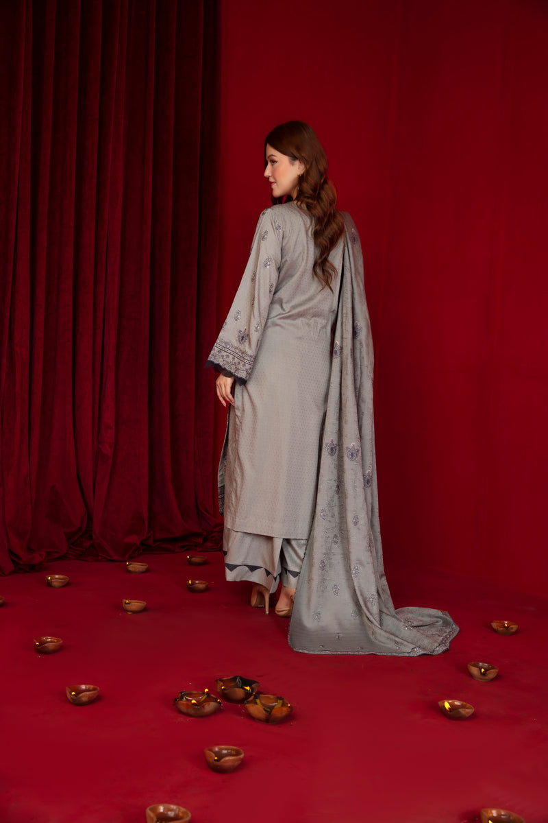 EMBROSSA - 3 PC UNSTITCHED