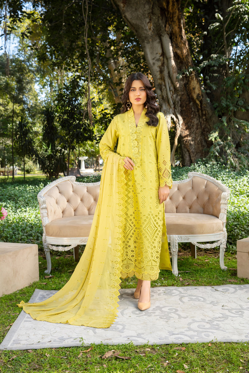 CHAMOZA - 3 PC UNSTITCHED