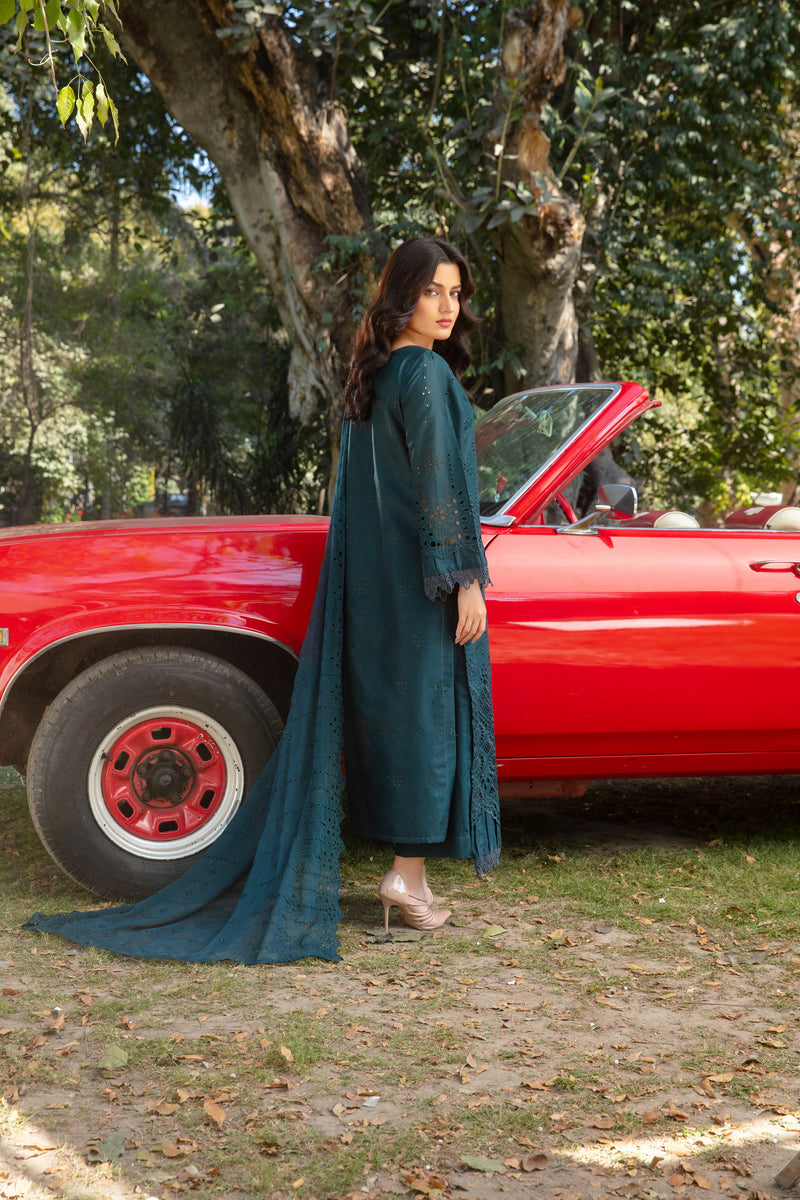 ELVINA - 3 PC UNSTITCHED