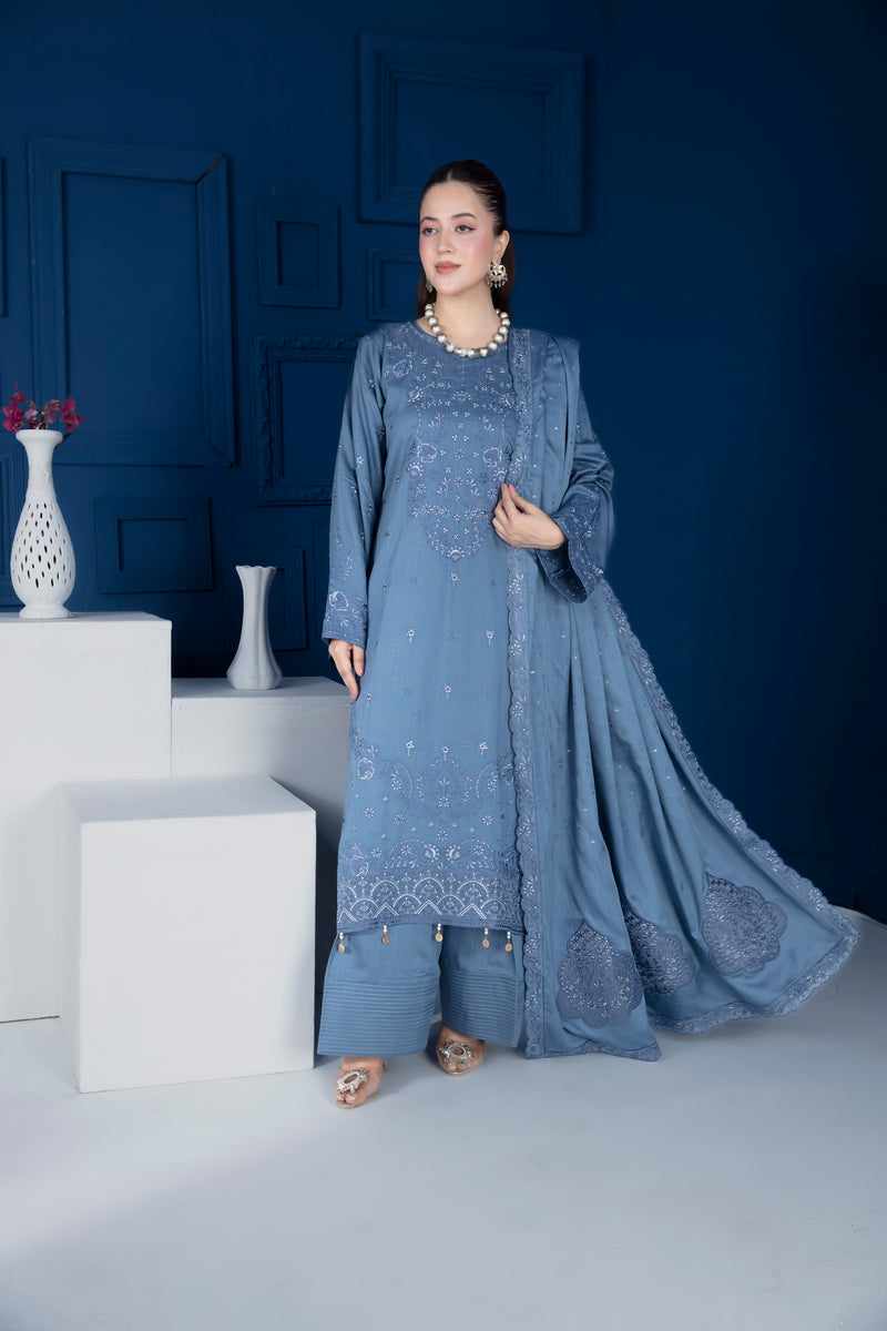 AURESSA - 3 PC UNSTITCHED