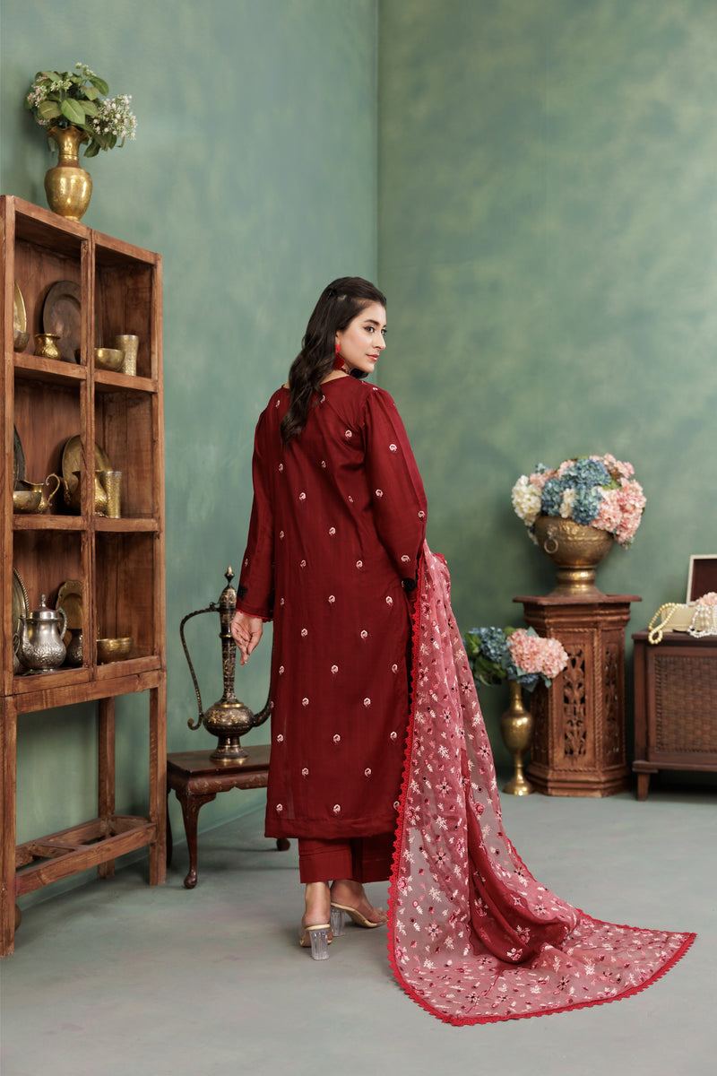 COASTAL CHARM - 3 PC UNSTITCHED