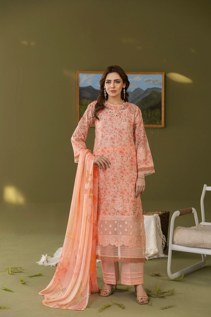 ZARMINA - 3 PC UNSTITCHED